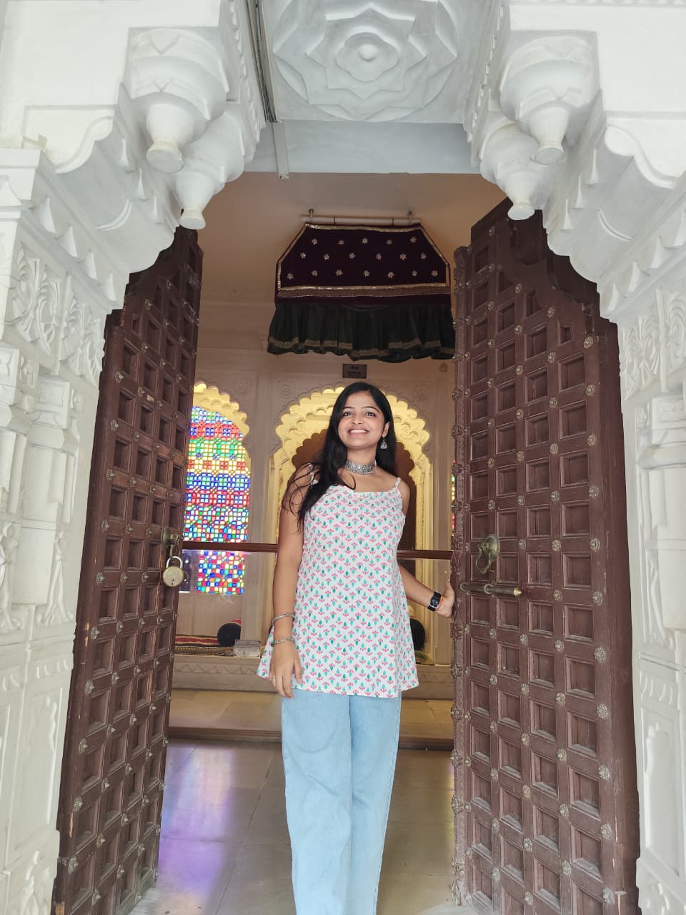 Pankhuri (Floral strap short kurti )