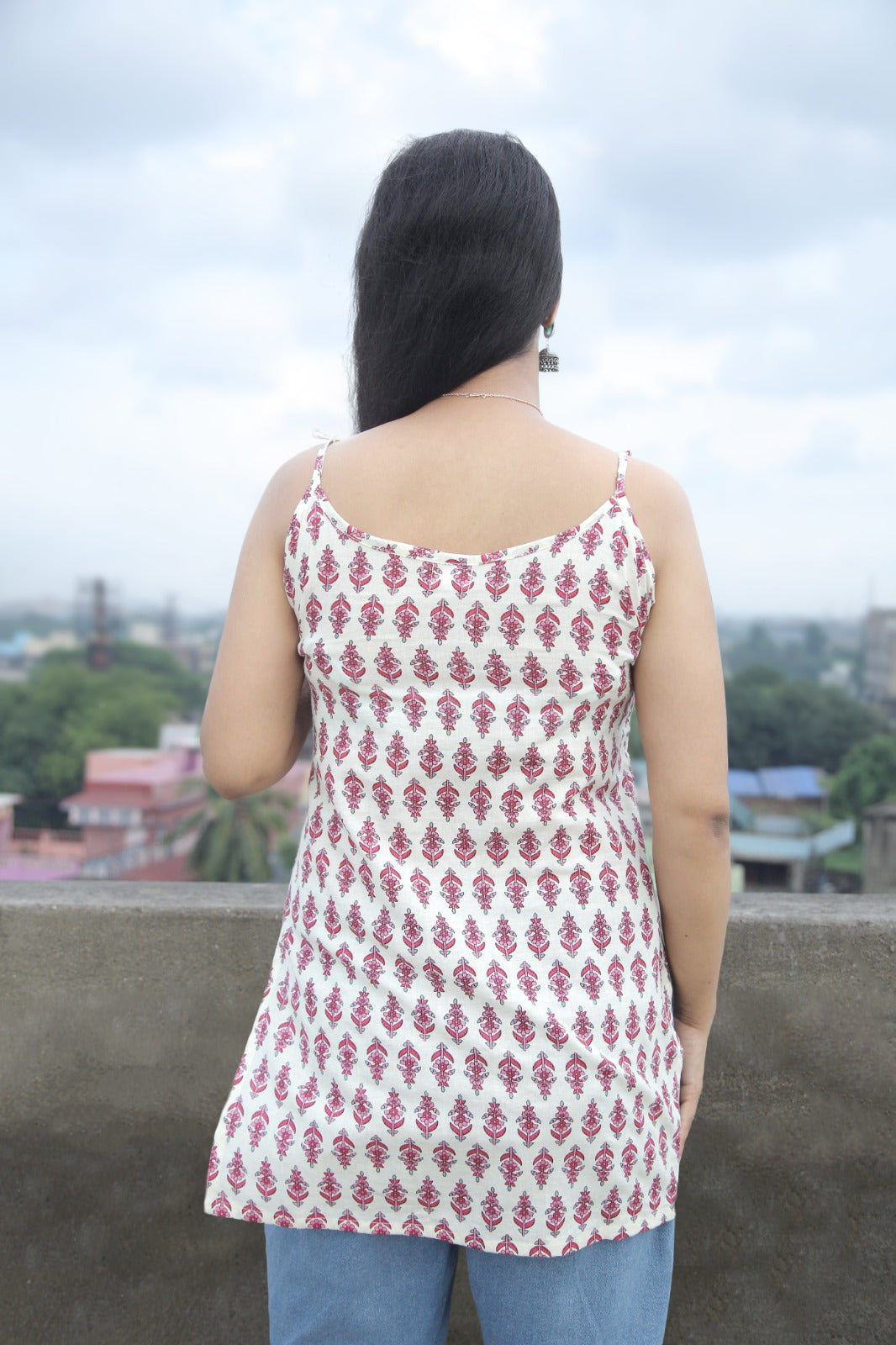 Jasmine(tie-strap short kurti)