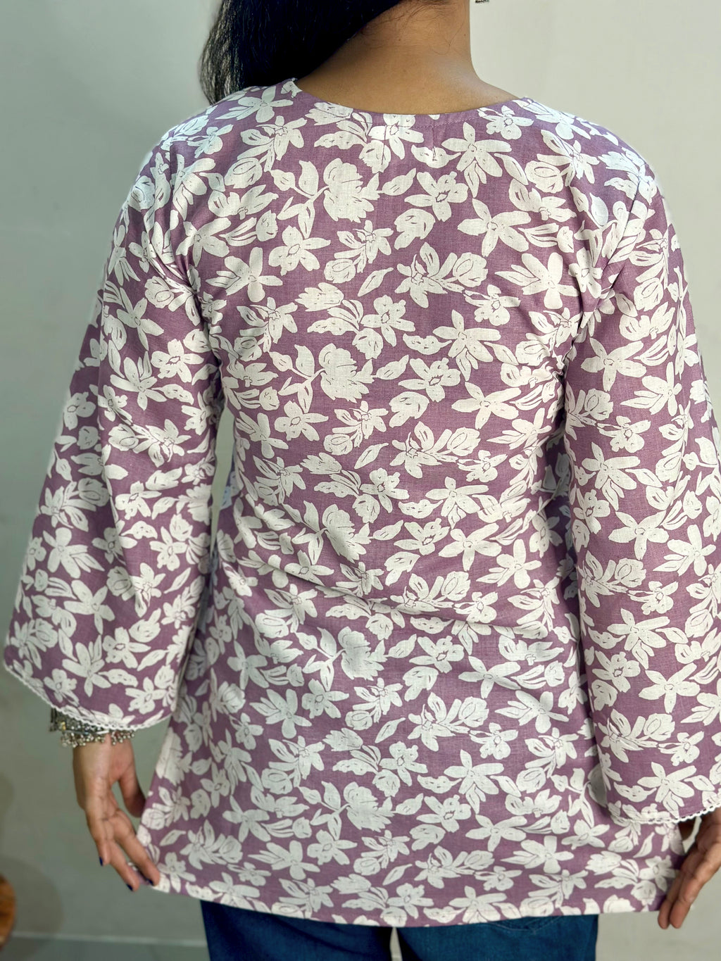 Charming Lavender Floral Kurti